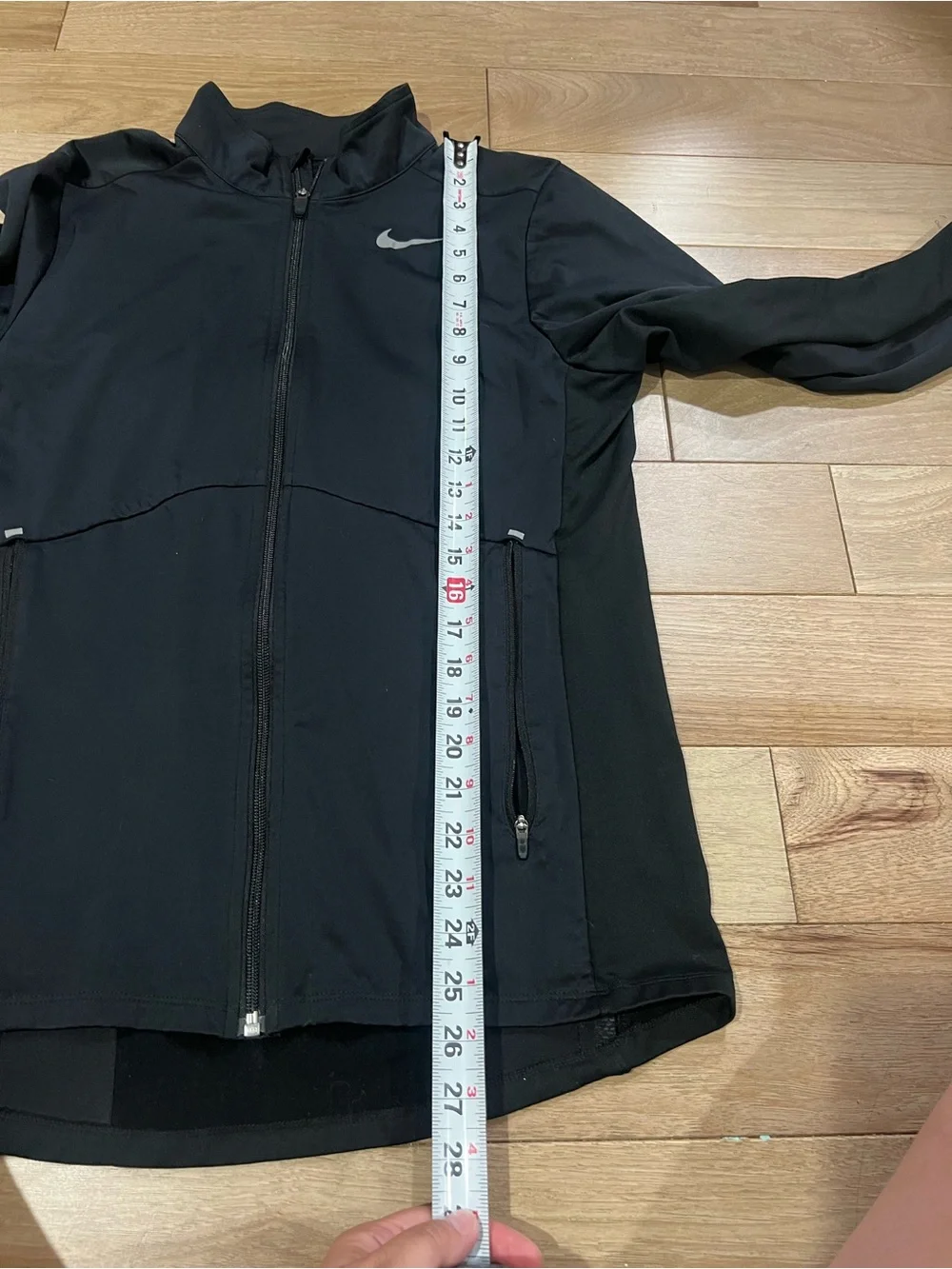 Nike Womens Black Full Zip Element Dri-FIT Running Athletic Jacket Size Small
